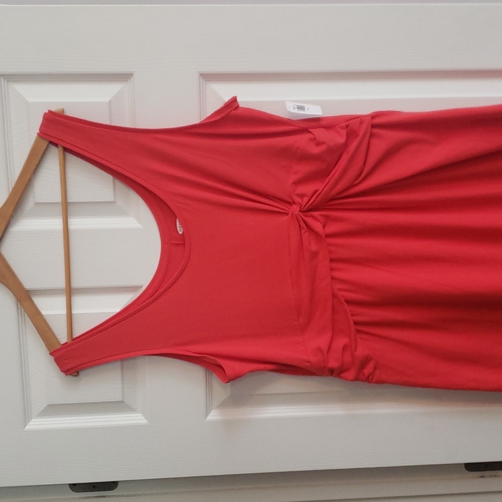 Twist Front Sleeveless Tee Dress Sz XXL